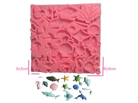 Molde silicona 27 animales marinos